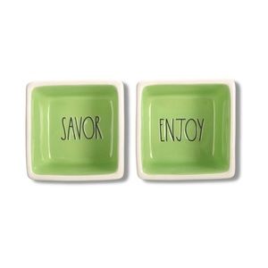 Rae Dunn by Magenta, Savor & Enjoy Bowls, Pinch Dishes